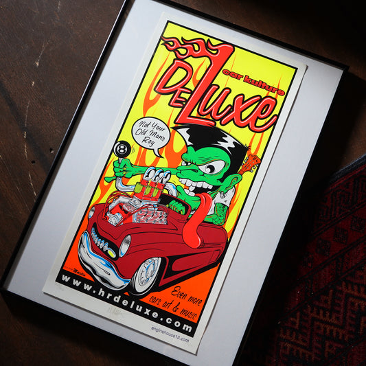 00's MIKE MARTIN "CAR KULTURE DELUXE" サイン入り ポスター