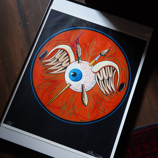 00's SEMPLE "FLYING EYEBALL" サイン入り ポスター