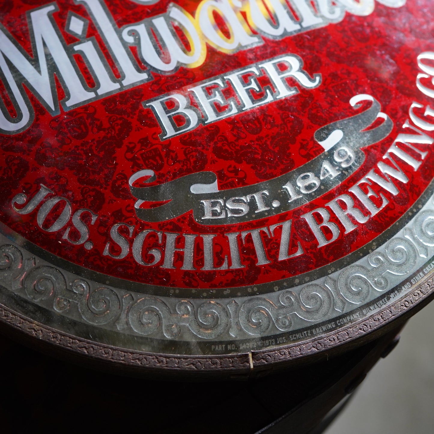 1970's Old Milwaukee パブミラー