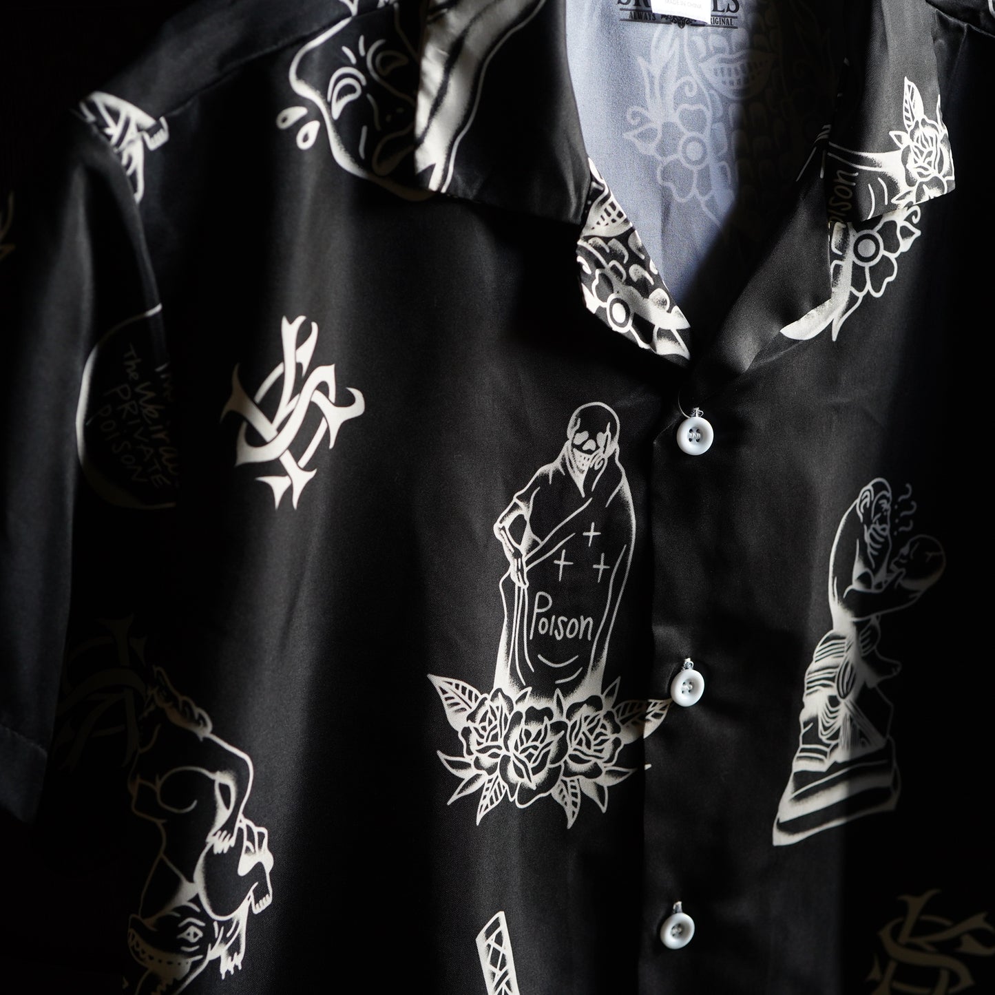 ※受注販売 SK OLDIES pattern shirt "Stay Weird.Stay Loud."