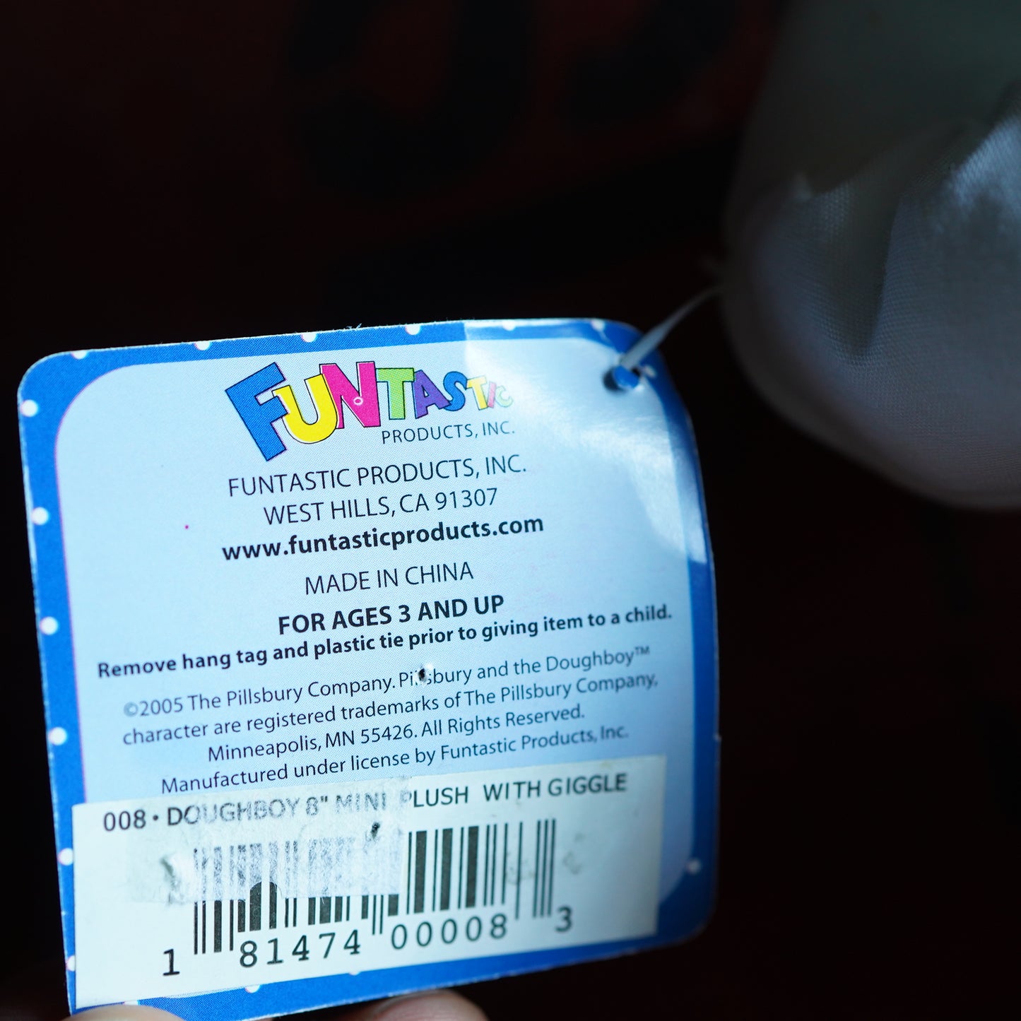 2005年製 Pillsbury ドゥボーイ ぬいぐるみ 3