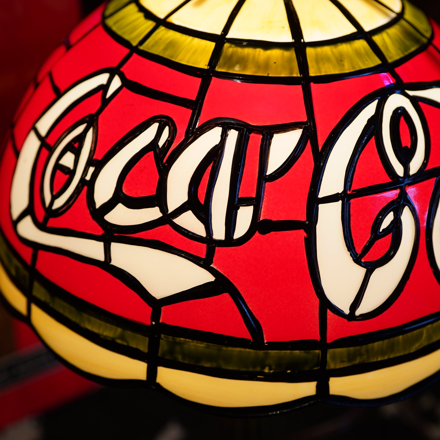 Coca-Cola ステンドグラス デスクランプ デッドストック