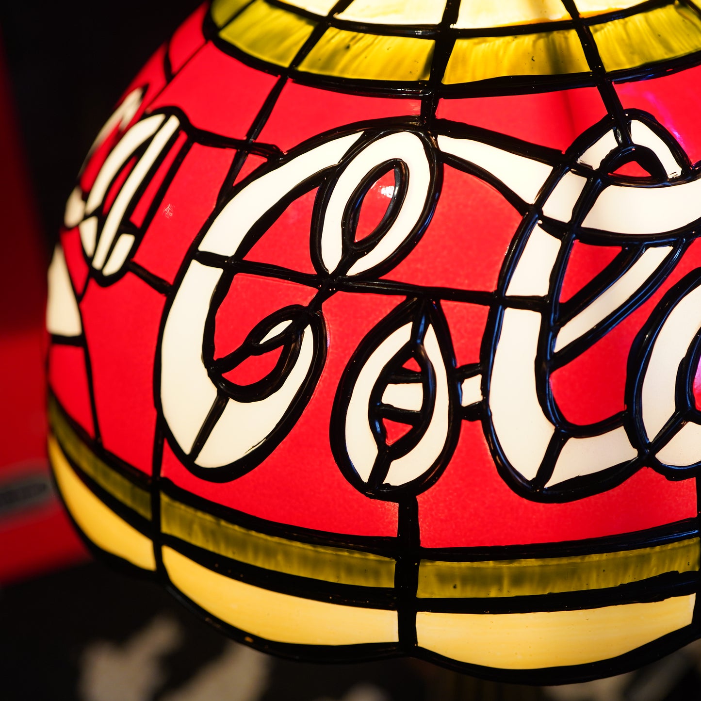 Coca-Cola ステンドグラス デスクランプ デッドストック