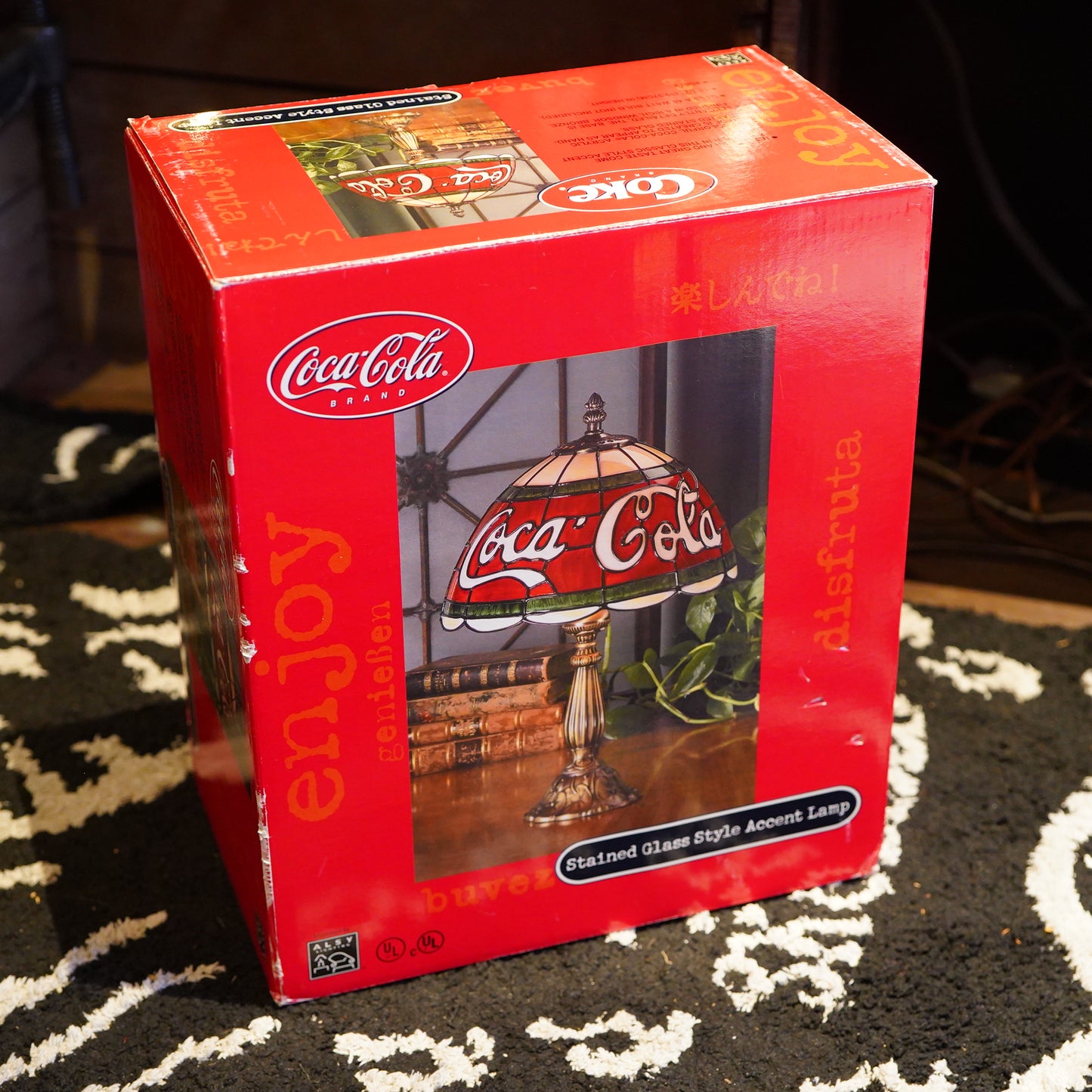Coca-Cola ステンドグラス デスクランプ デッドストック