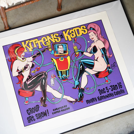 1990's COOP "KITTENS'N'KADS" サイン入り ポスター