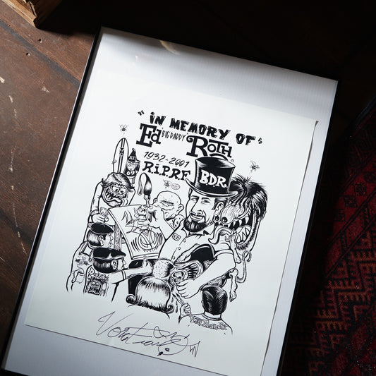 00's VON FRANCO "IN MEMORY OF Ed'BIG DADDY'ROTH" ポスター