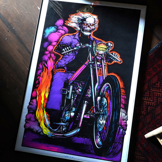 1980's ブラックライトポスター "HIGHWAY TO HELL"