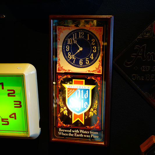 1980's OLD STYLE クロックミラー ライトサイン