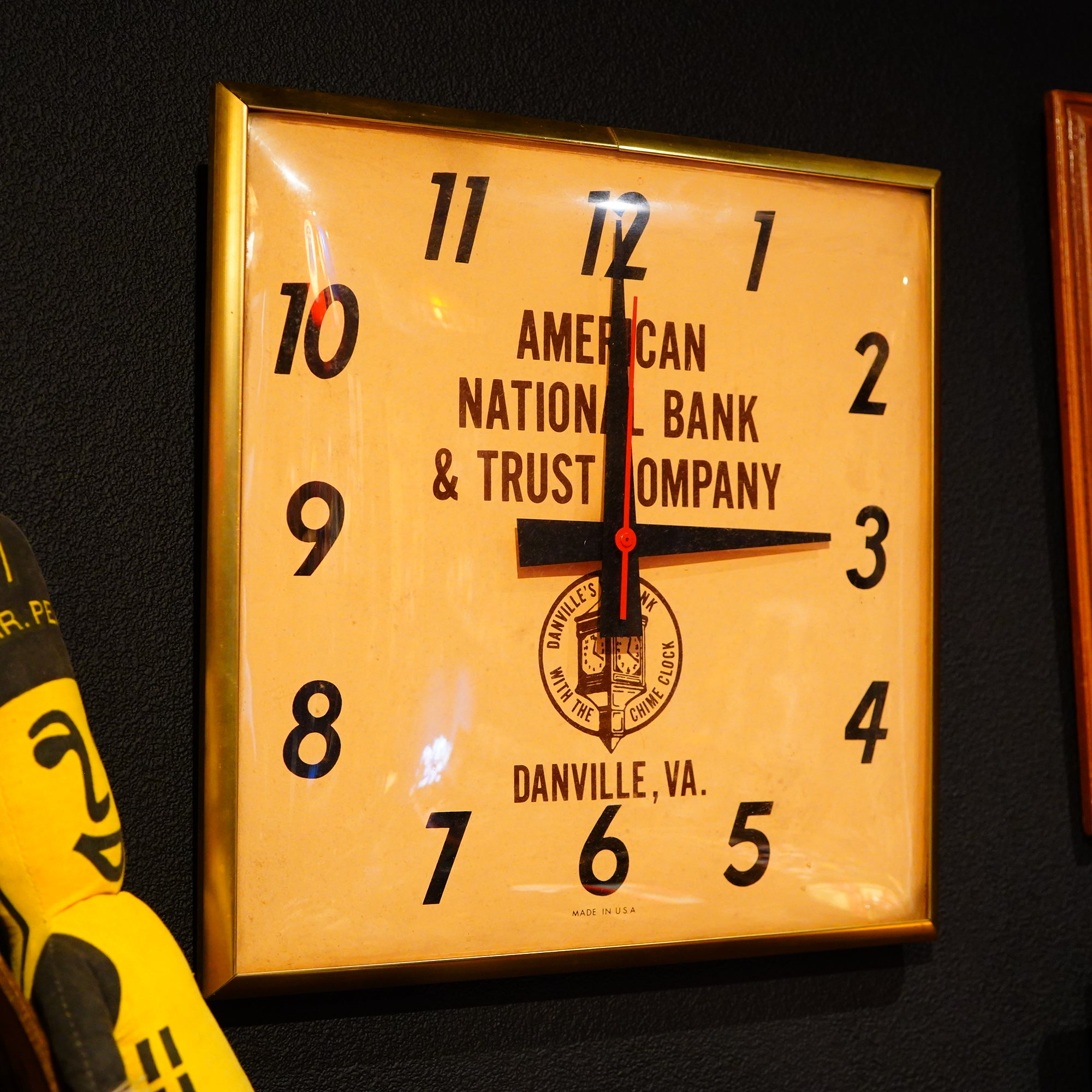 1950's AMERICAN NATIONAL BANK & TRUST COMPANY ウォールクロック