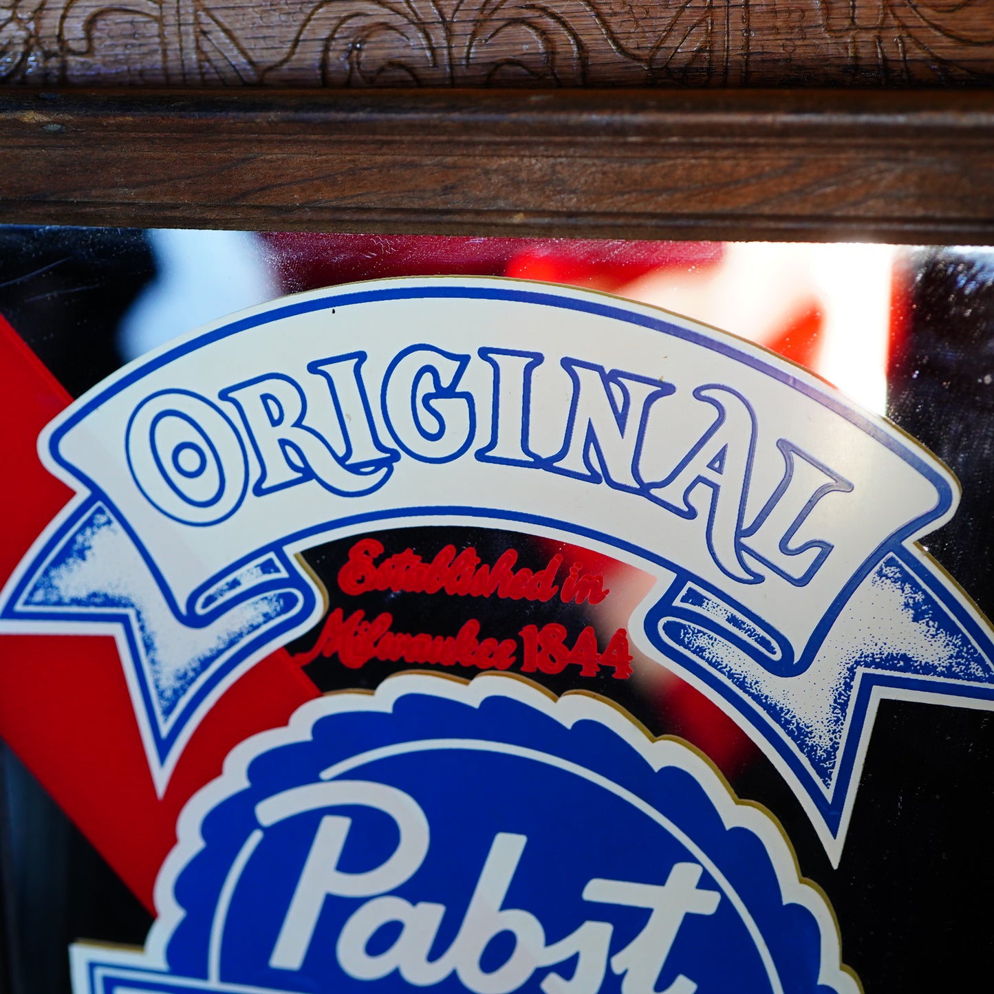 80's Pabst Blue Ribbon パブミラー