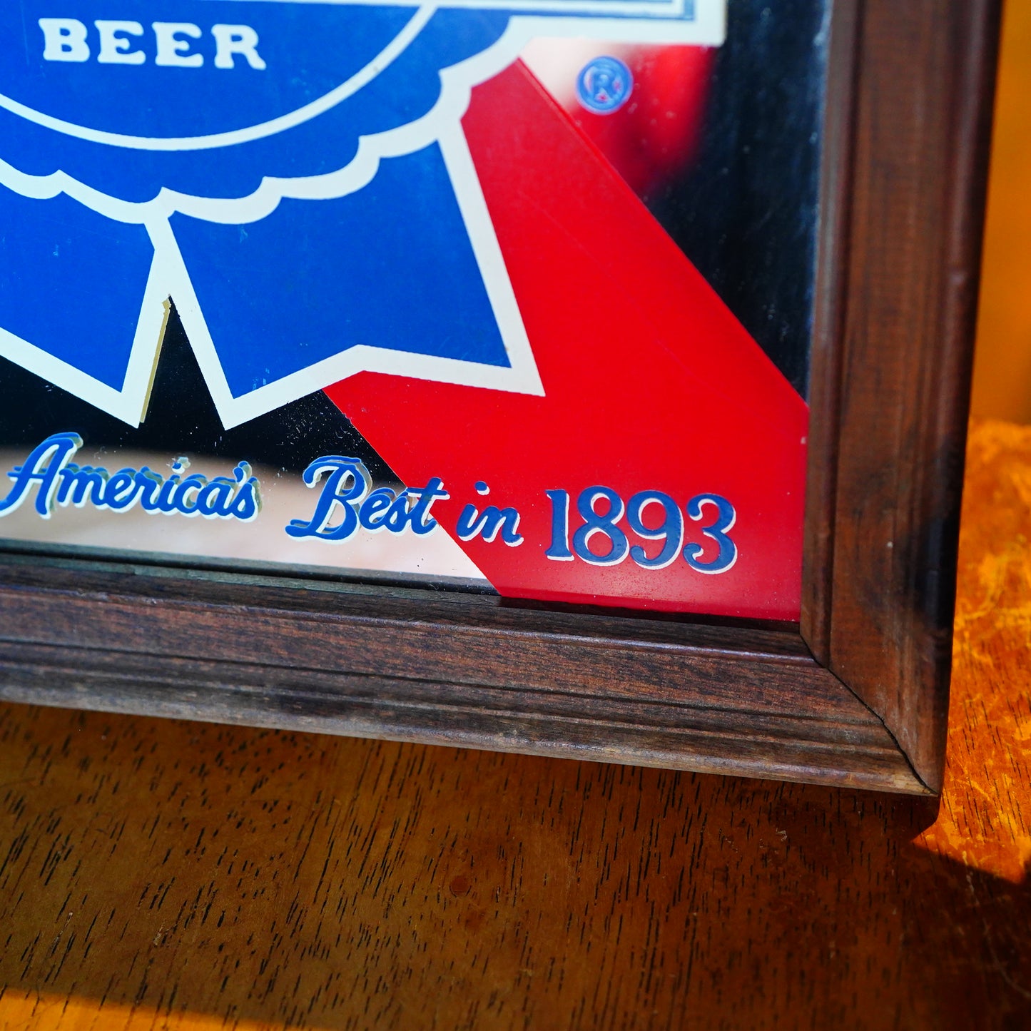 80's Pabst Blue Ribbon パブミラー