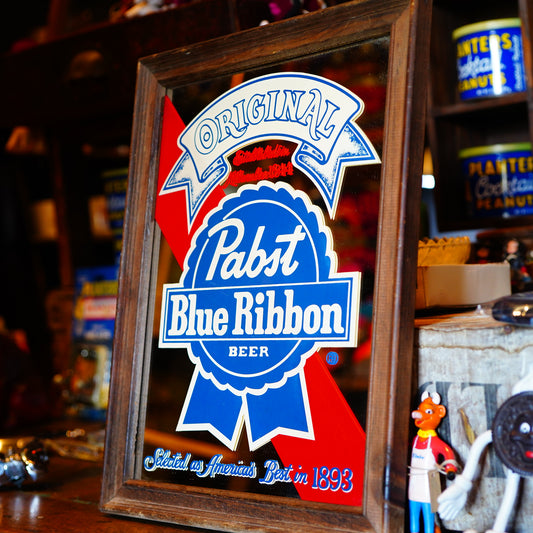 80's Pabst Blue Ribbon パブミラー