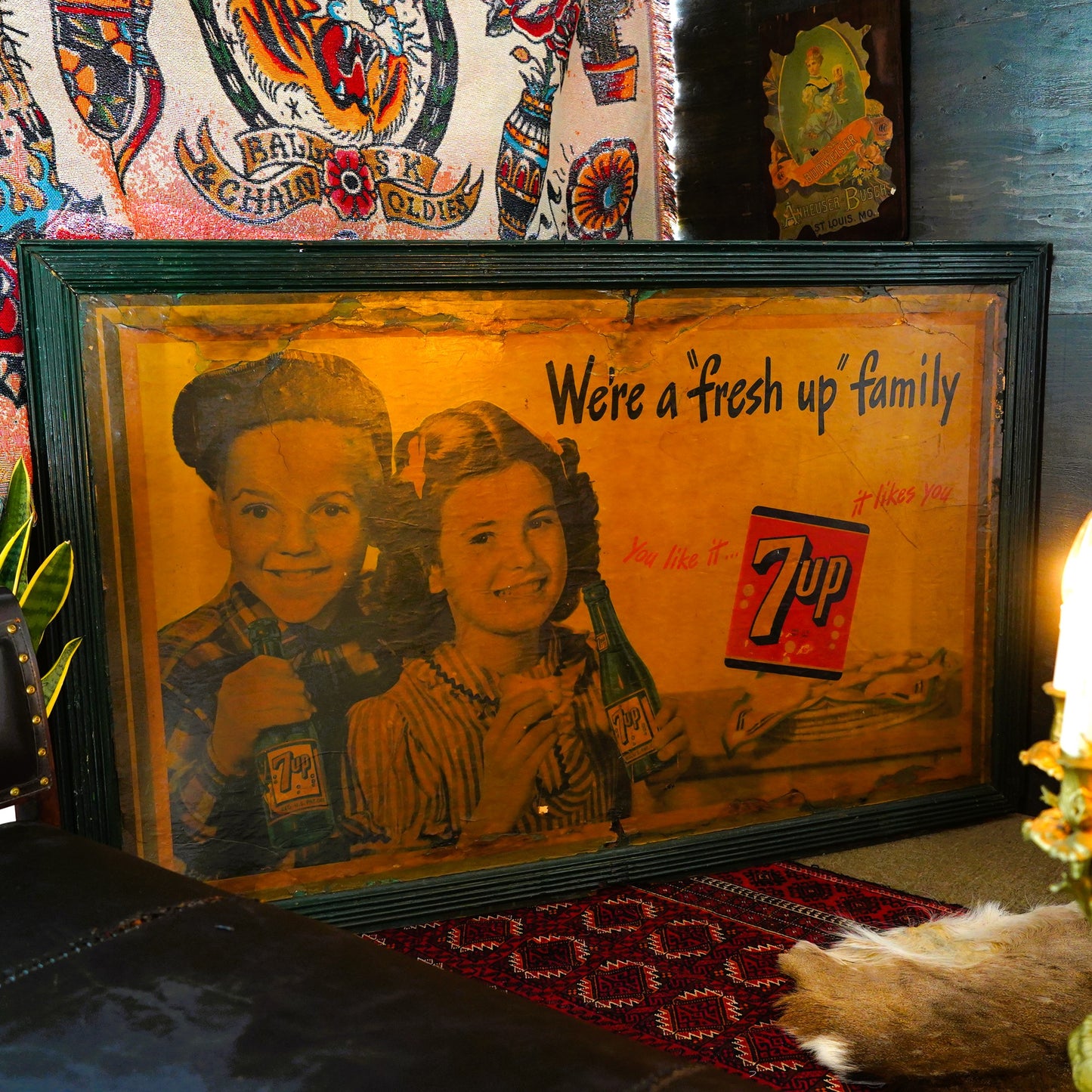 1946 7UP WOOD SIGN 看板 ※引取限定