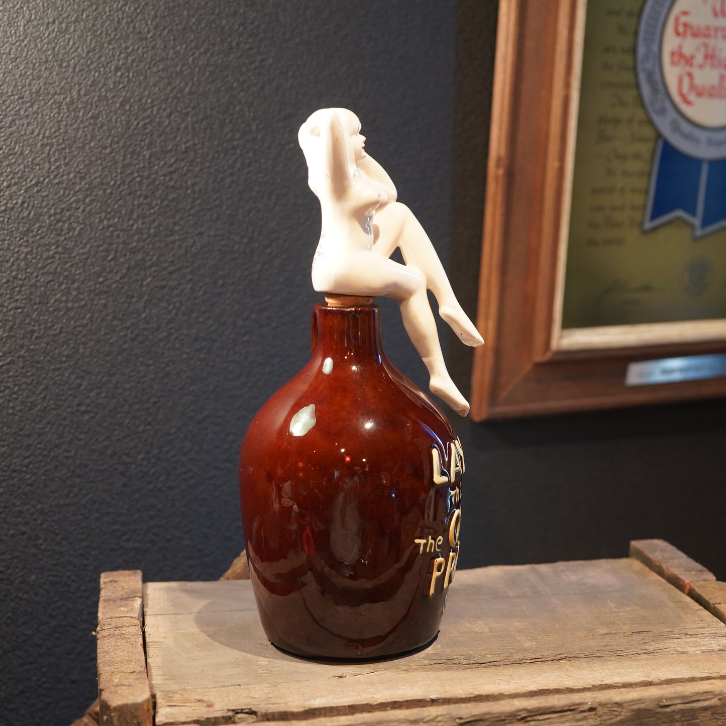 1950's PIN UP GIRL Lay Off Jug