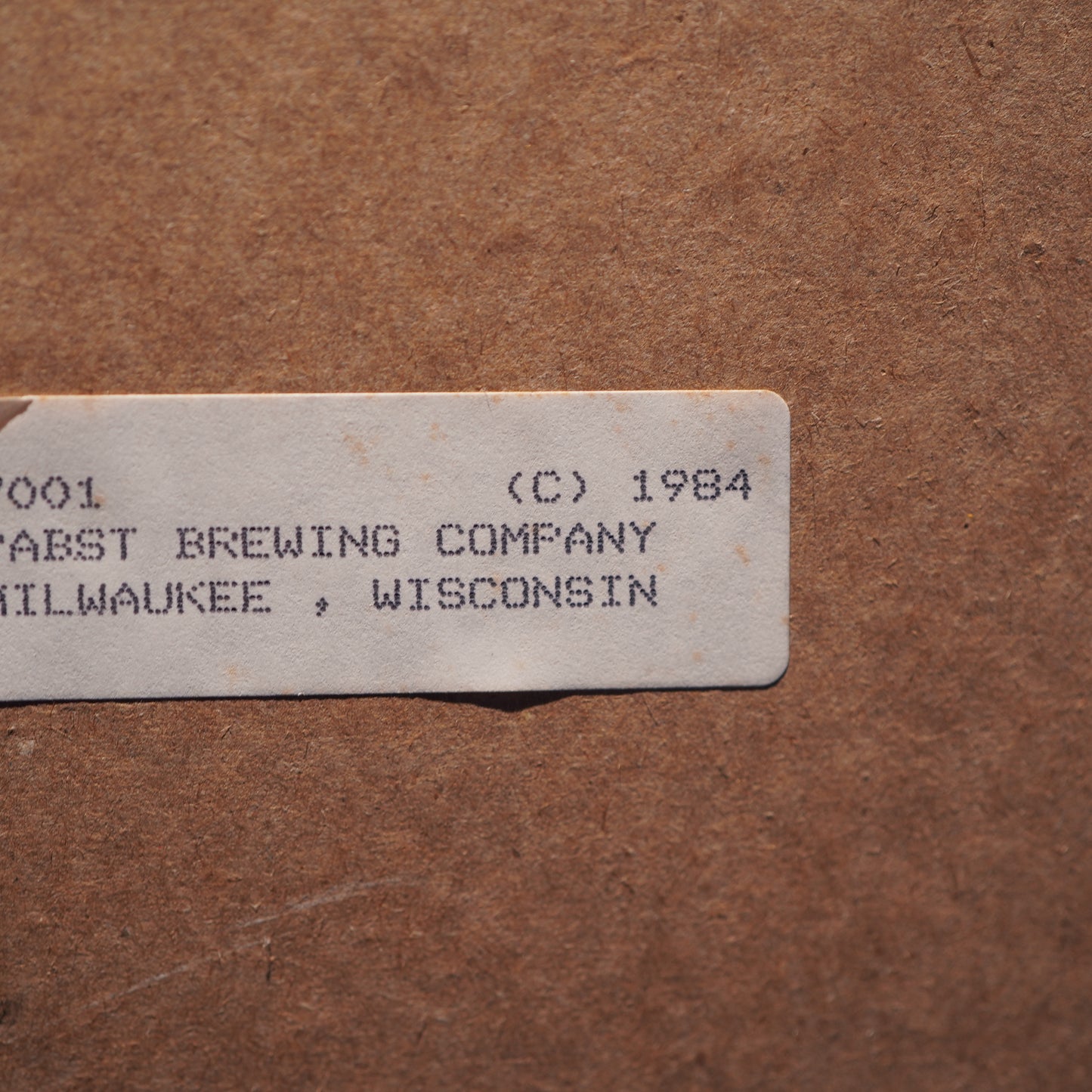 1980's Pabst Blue Ribbon パブミラー