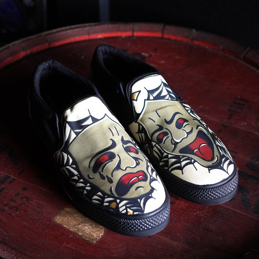 SK OLDIES スリッポン “comedy&tragedy”