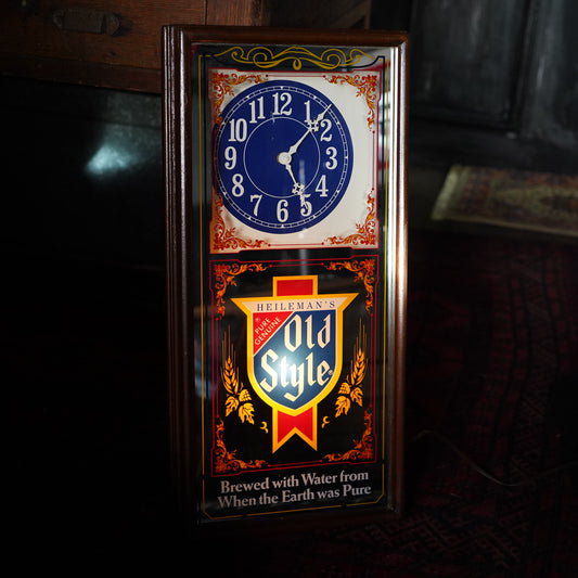 1980's OLD STYLE クロックミラー ライトサイン