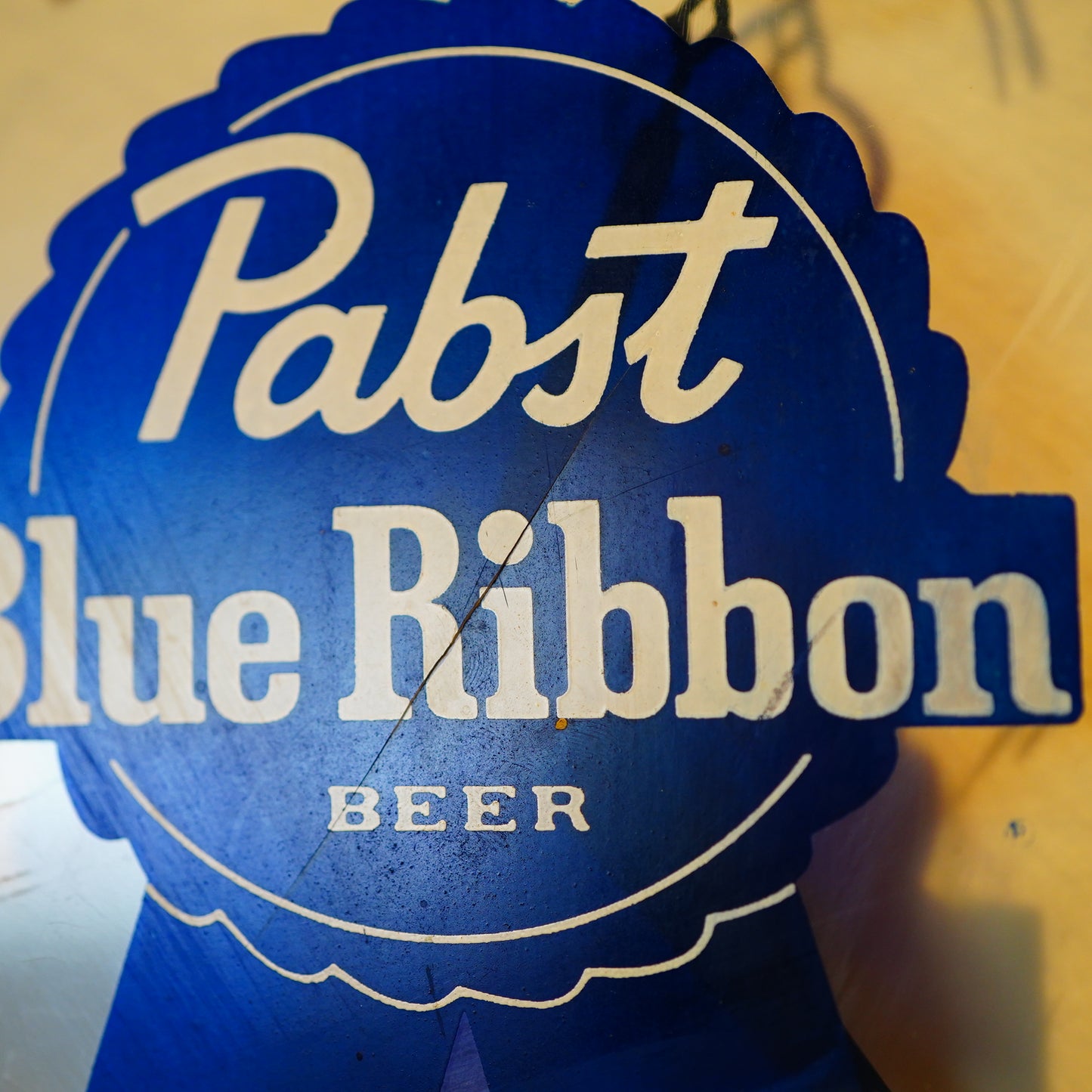 1970's Pabst Blue Ribbon 時計 ライトサイン