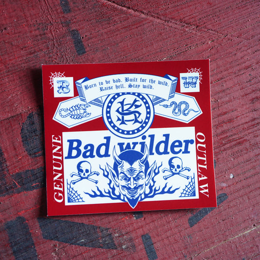 SK OLDIES ステッカー "Bad wilder"