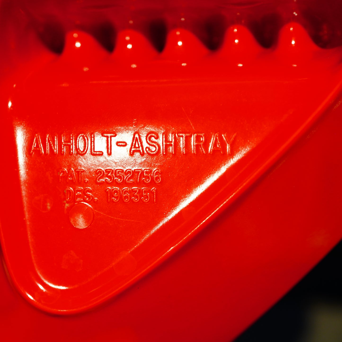 1950~60's ANHOLT ASHTRAY メラミンアッシュトレイ レッド