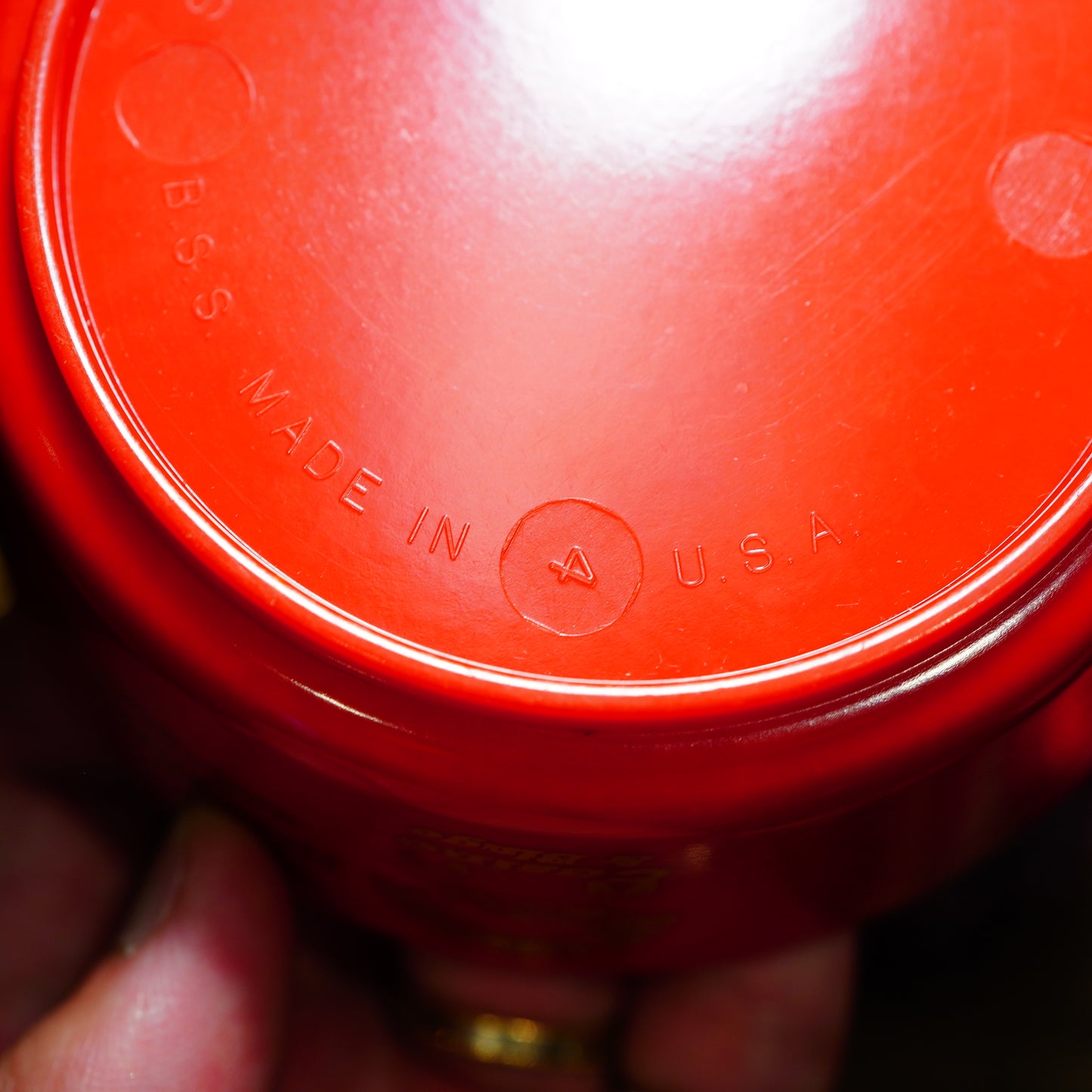 1950~60's SAFE-T-DISH メラミンアッシュトレイ レッド