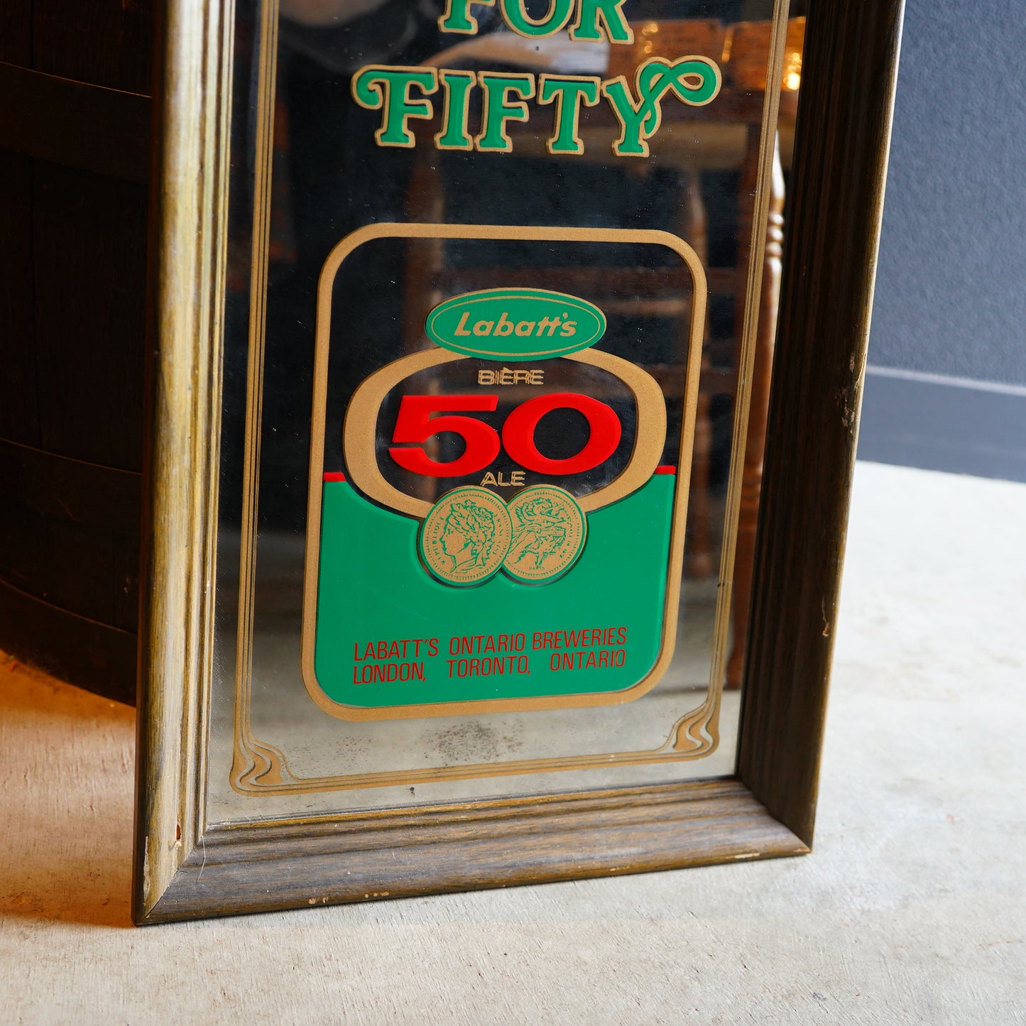 1980~90's Labatt's パブミラー