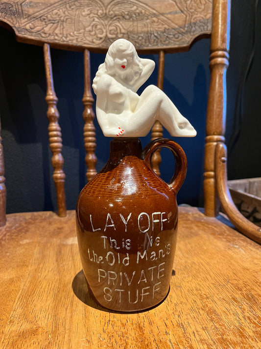 1950's PIN UP GIRL Lay Off Jug