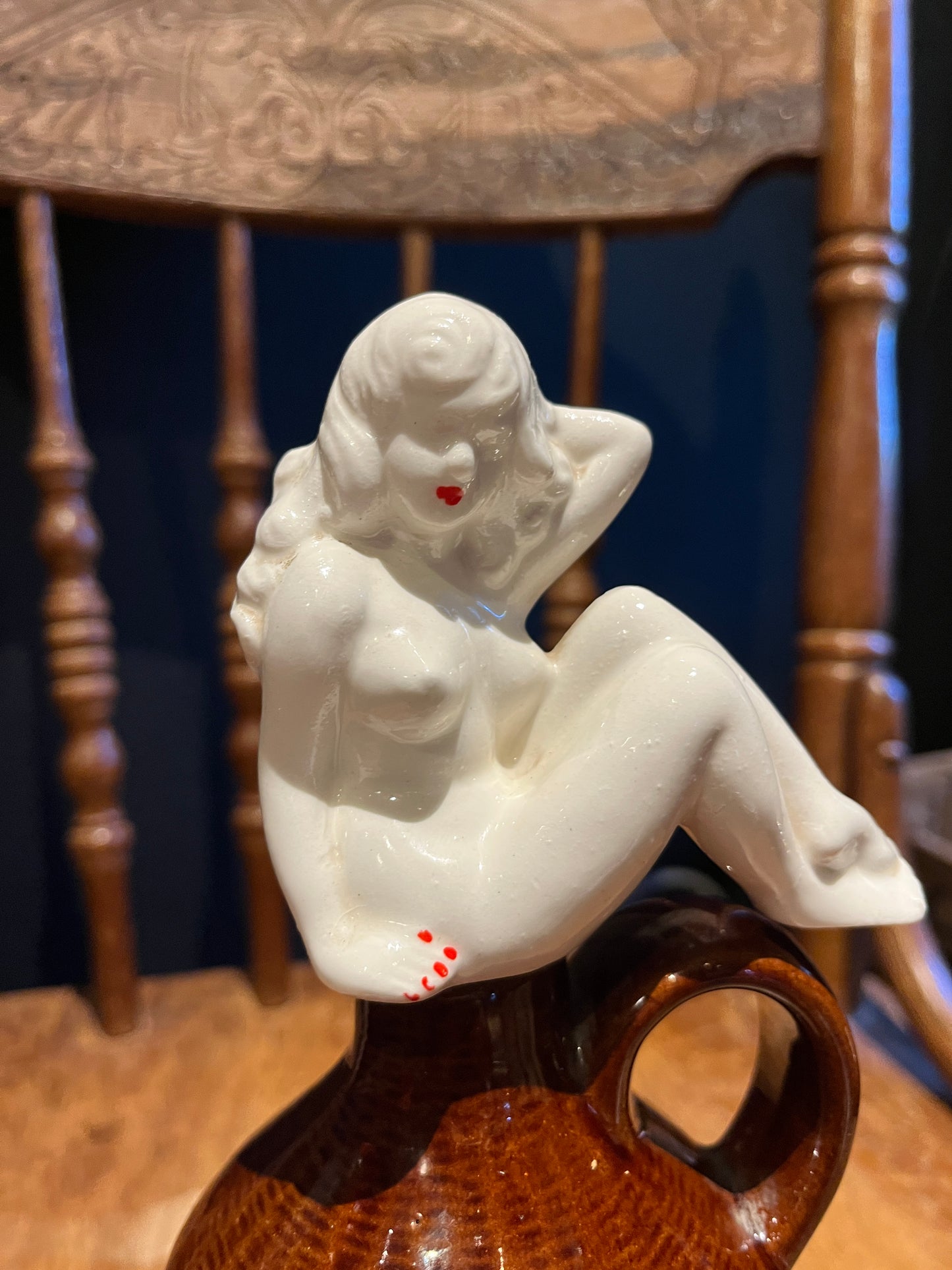 1950's PIN UP GIRL Lay Off Jug