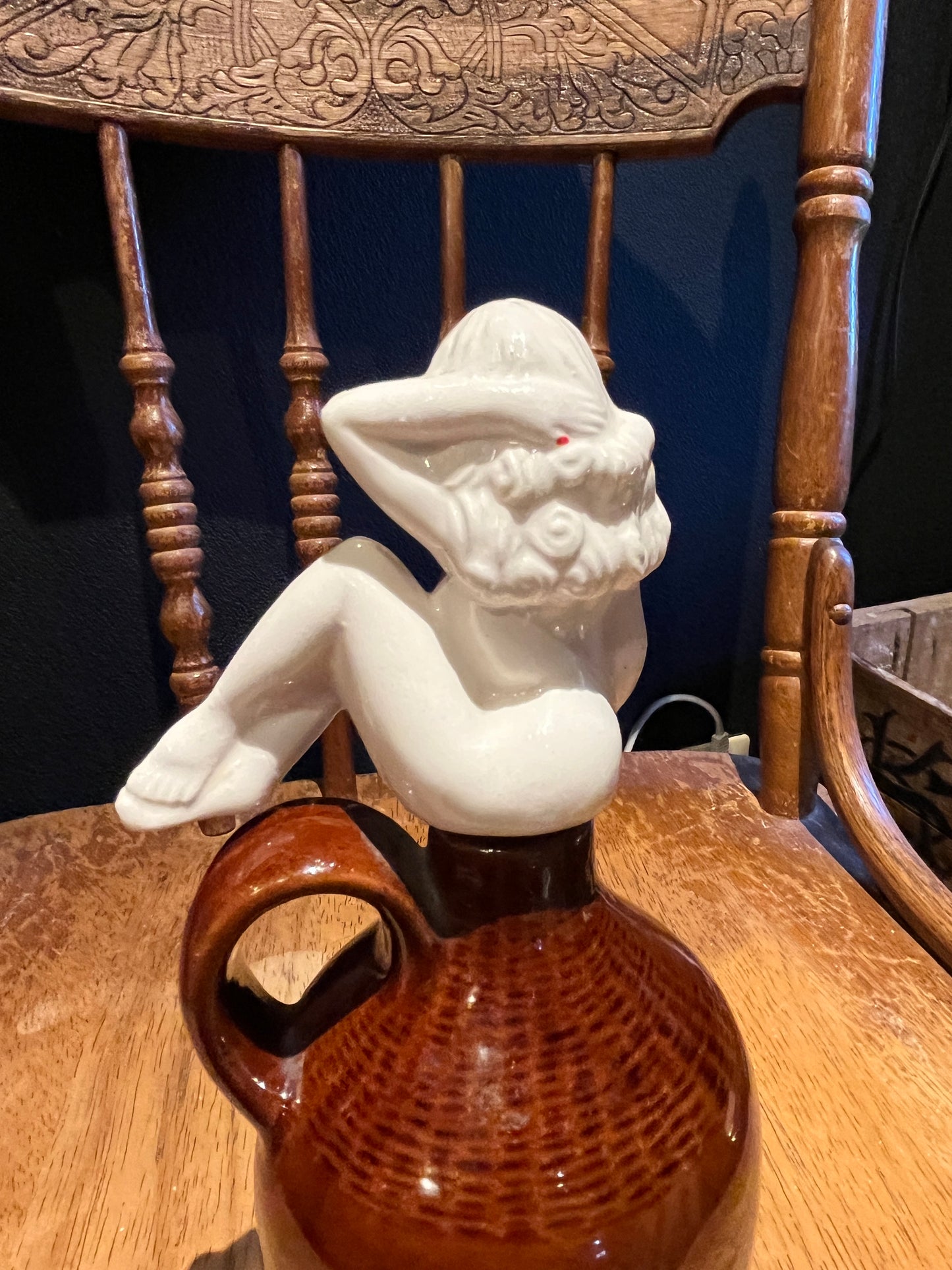 1950's PIN UP GIRL Lay Off Jug