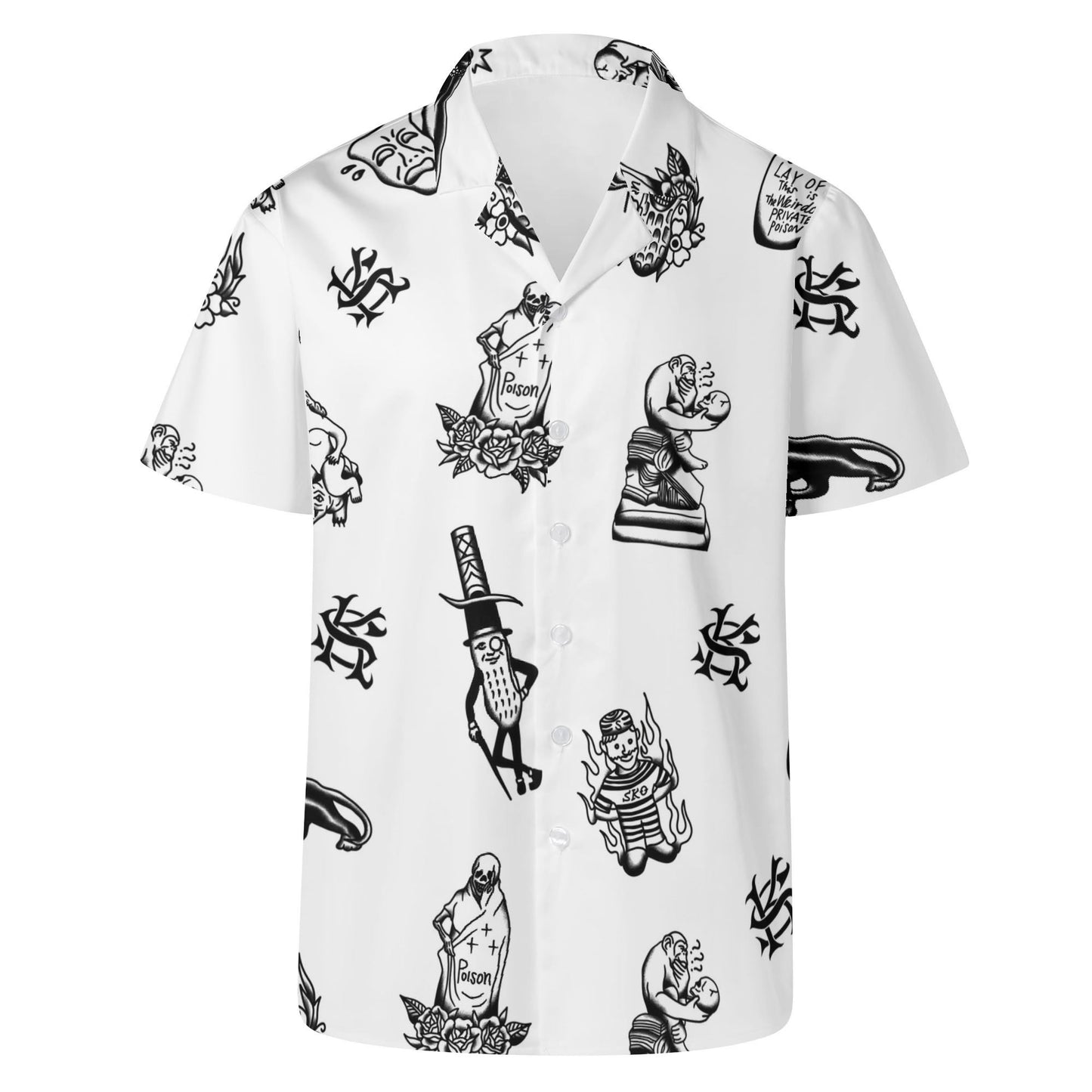 ※受注販売 SK OLDIES pattern shirt "Stay Weird.Stay Loud."