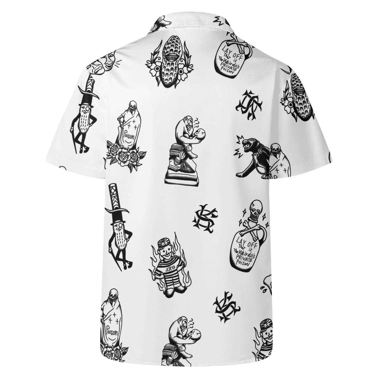 ※受注販売 SK OLDIES pattern shirt "Stay Weird.Stay Loud."