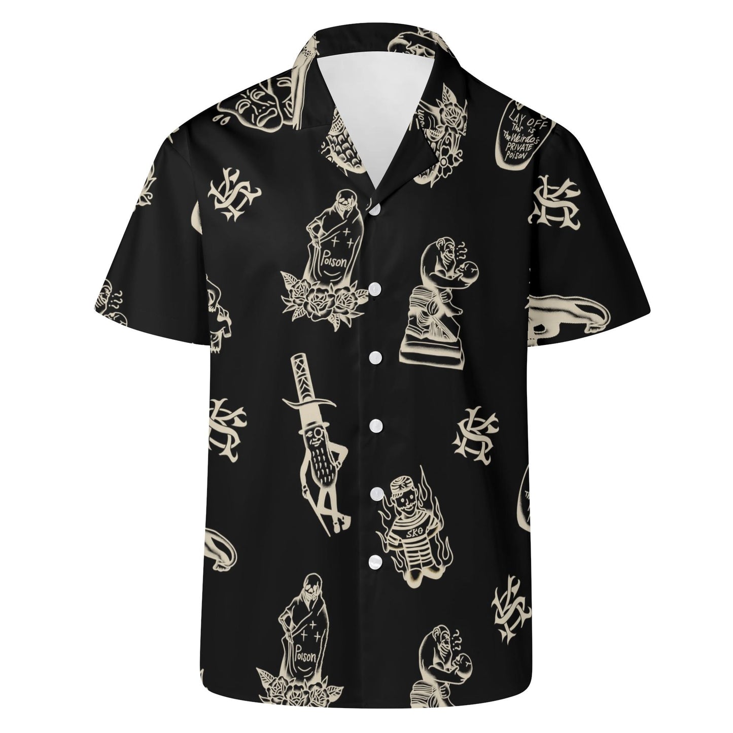 ※受注販売 SK OLDIES pattern shirt "Stay Weird.Stay Loud."