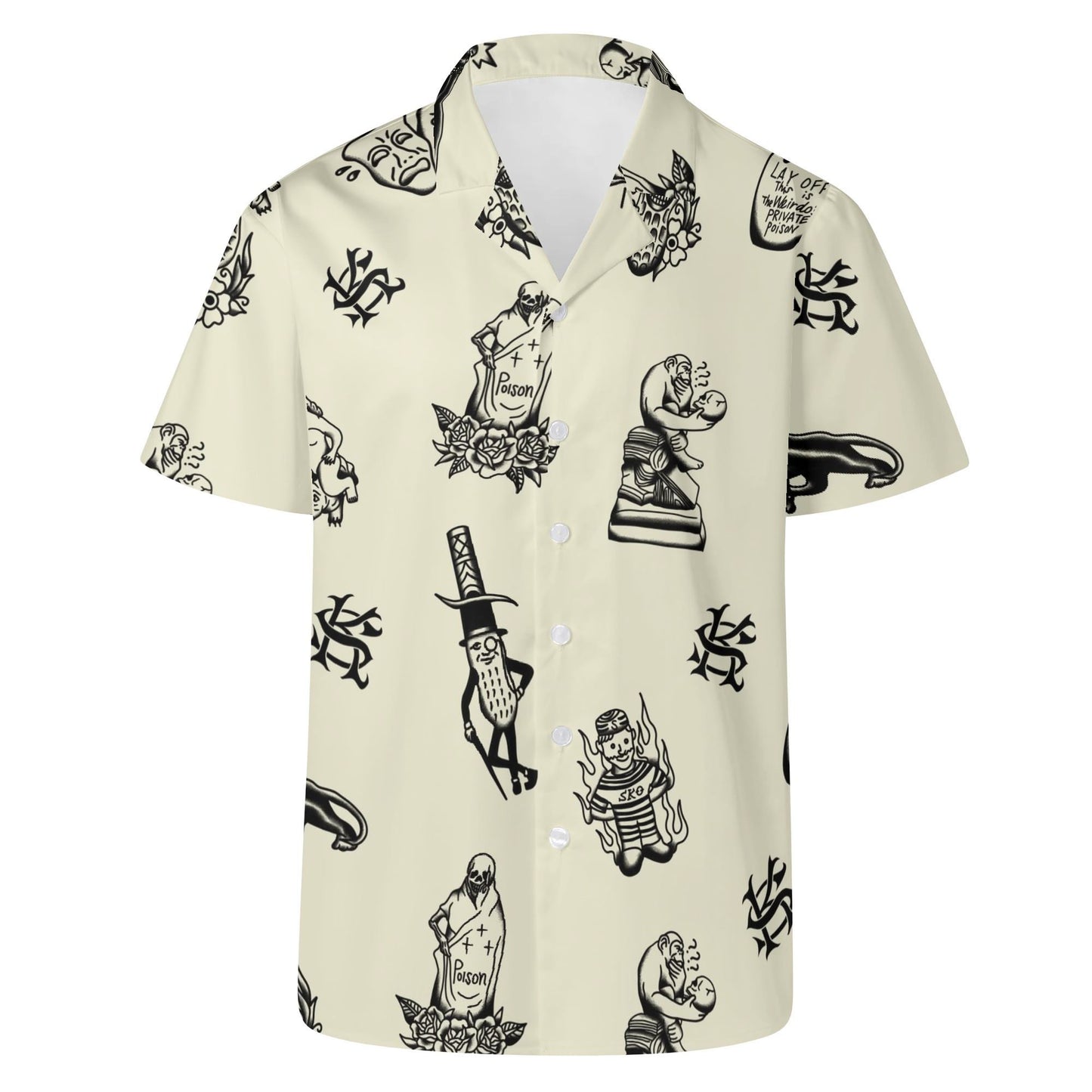 ※受注販売 SK OLDIES pattern shirt "Stay Weird.Stay Loud."