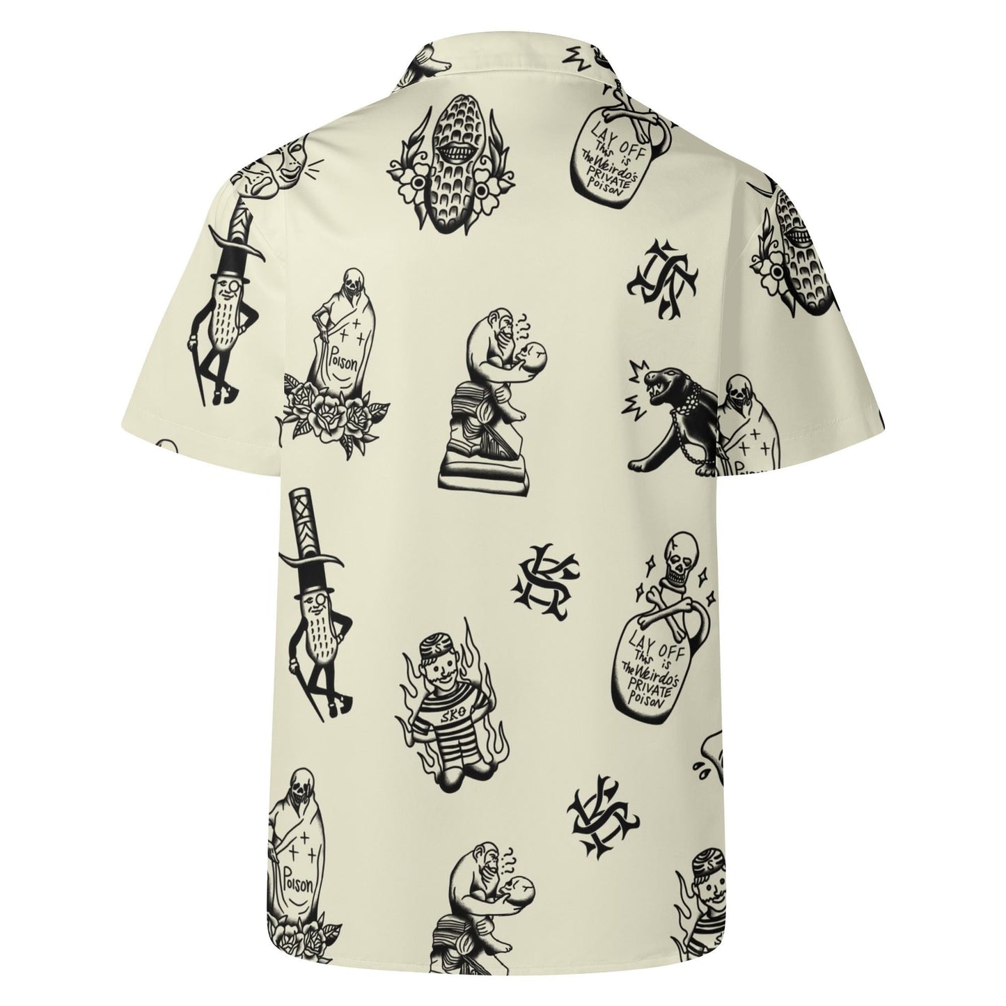 ※受注販売 SK OLDIES pattern shirt "Stay Weird.Stay Loud."