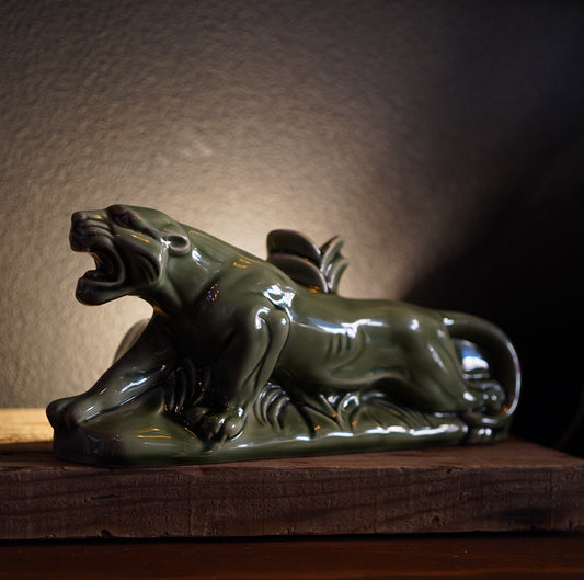 1950's グリーンパンサー プランターTVランプ