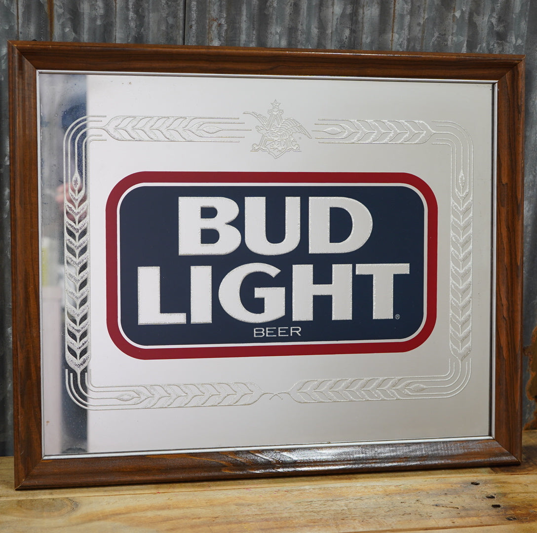 1980's BUD LIGHT パブミラー