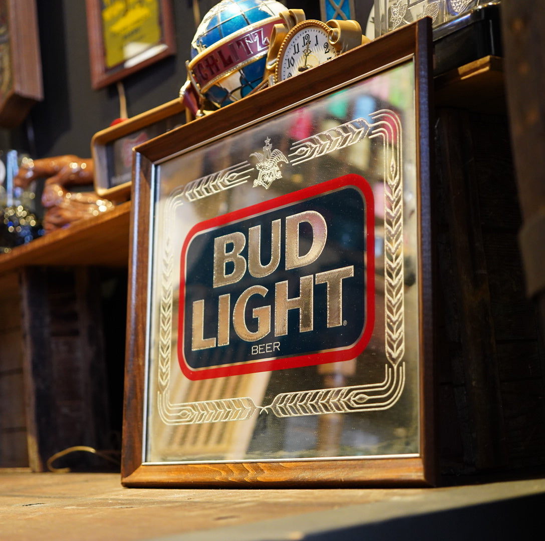 1980's BUD LIGHT パブミラー