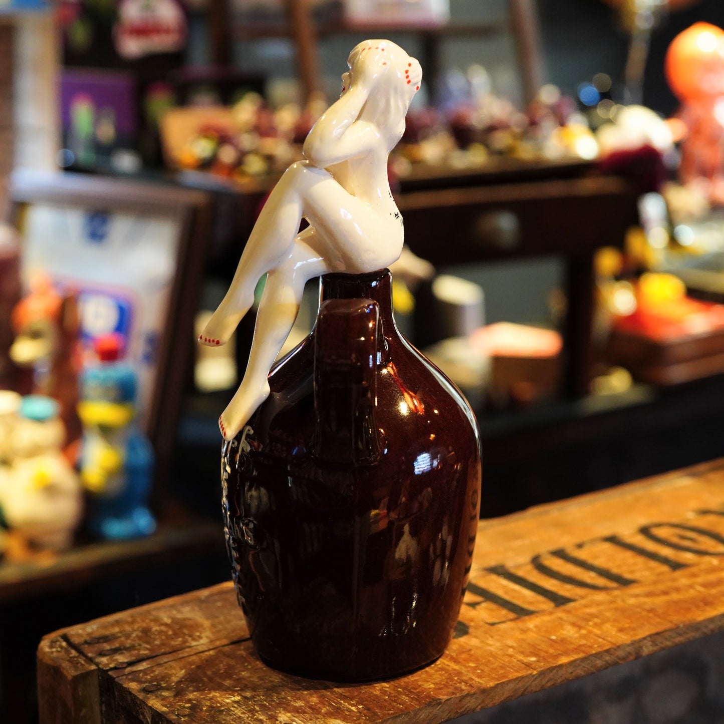 1950's PIN UP GIRL Lay Off Jug