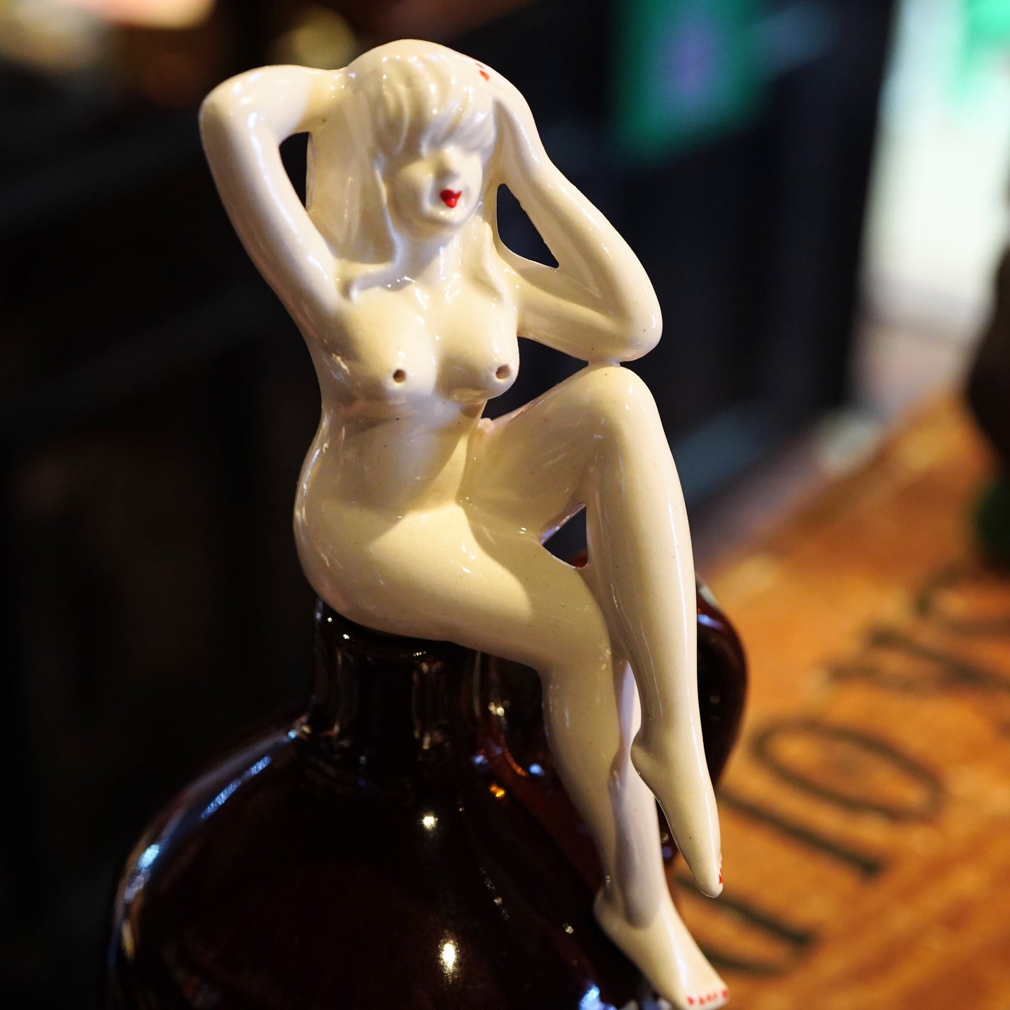 1950's PIN UP GIRL Lay Off Jug