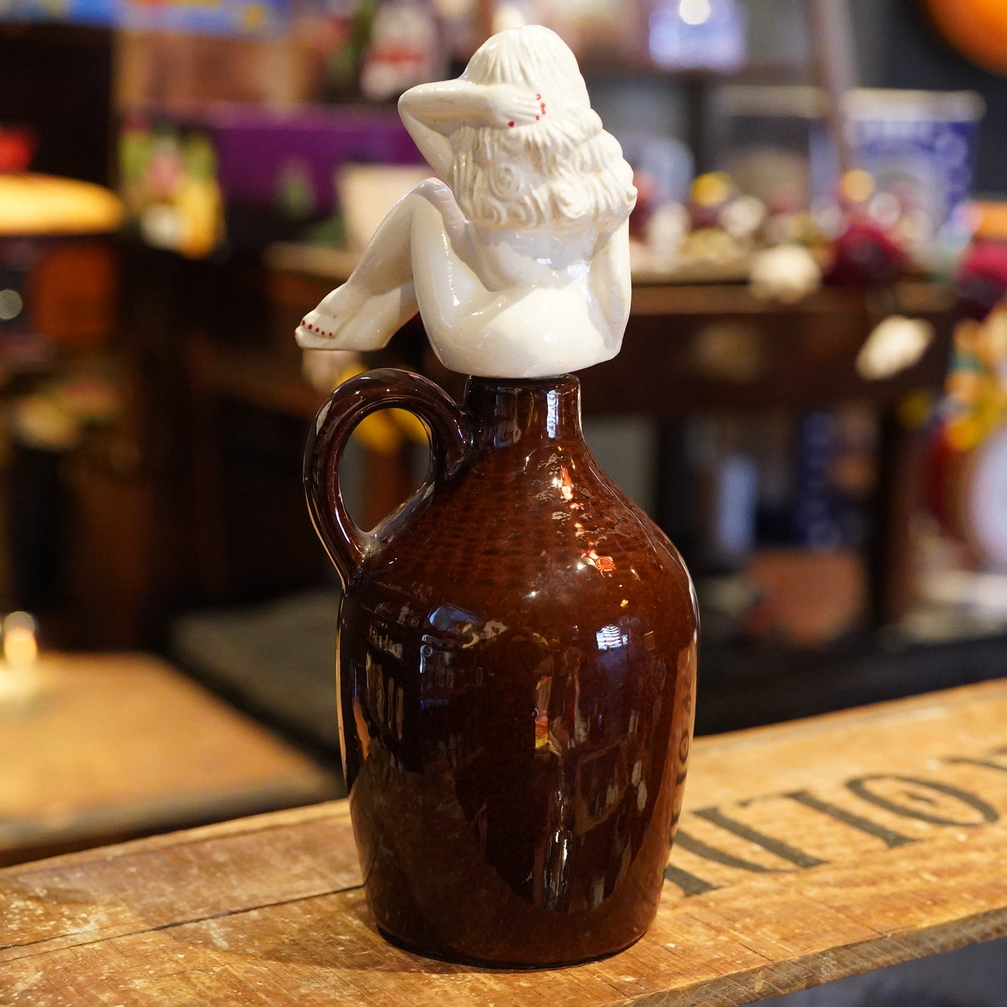 1950's PIN UP GIRL Lay Off Jug