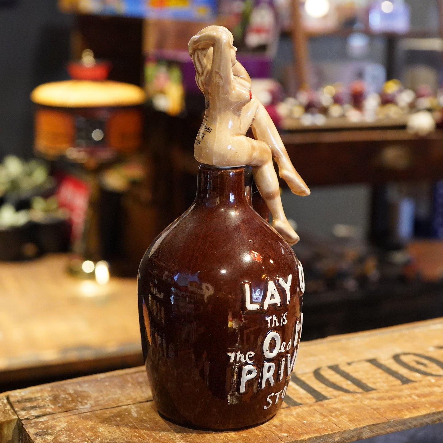 1950's PIN UP GIRL Lay Off Jug