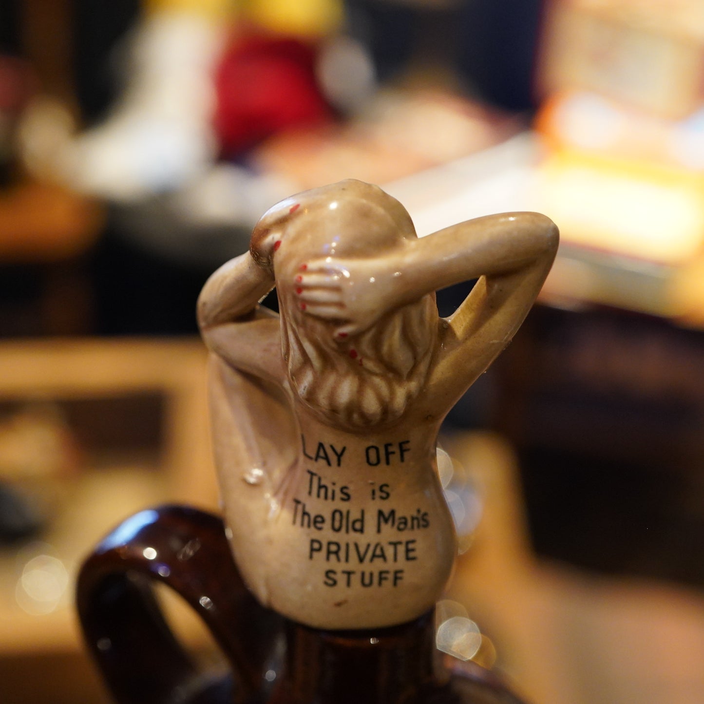 1950's PIN UP GIRL Lay Off Jug