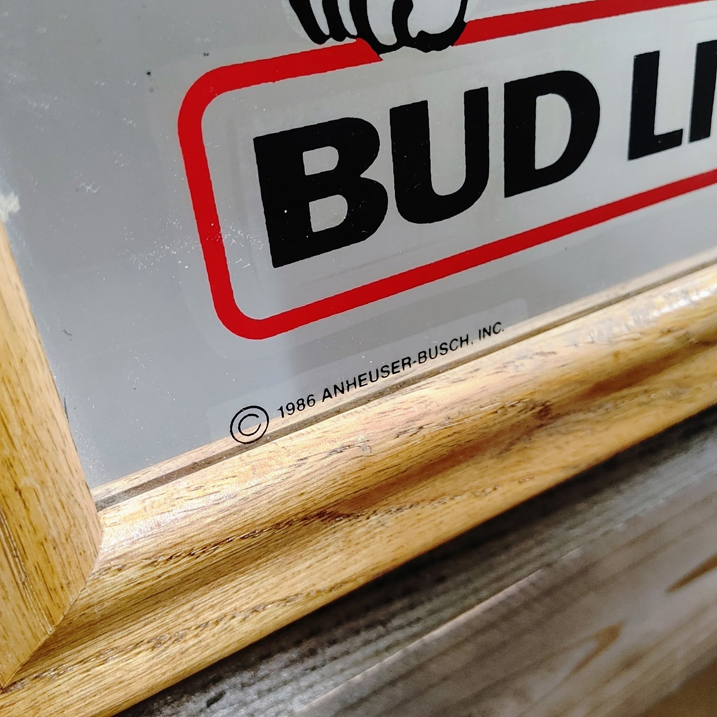 BUD LIGHT パブミラー