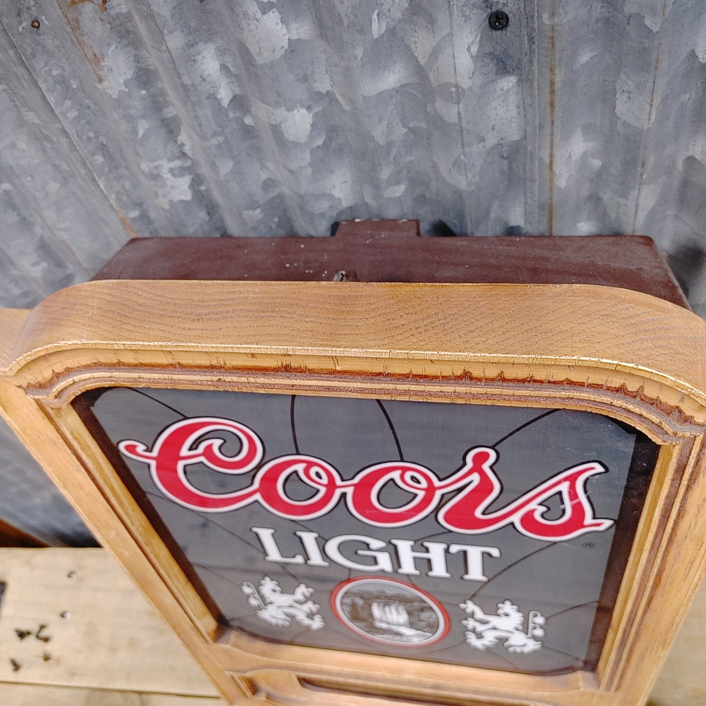 80's Coors Light クロックライトサイン