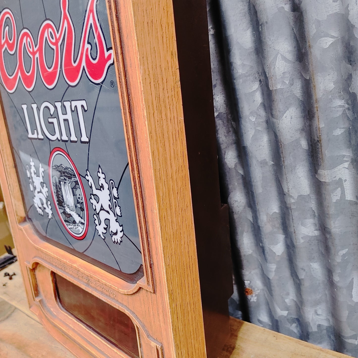 80's Coors Light クロックライトサイン