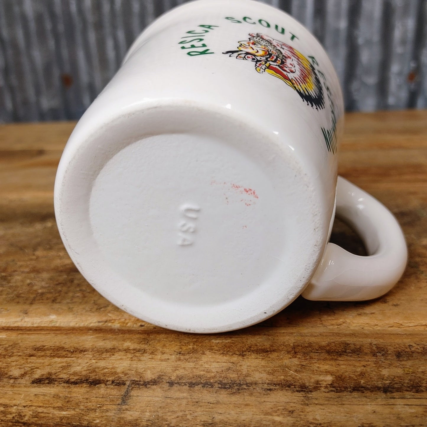 1960's BOY SCOUT Ceramic Mug インディアン