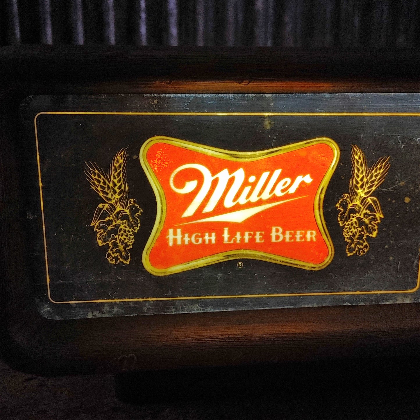 Miller スターバーストクロック ライトサイン