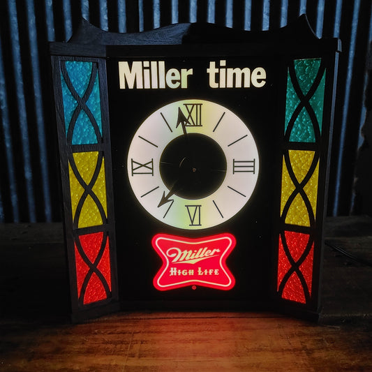Miller High Life クロックライトサイン