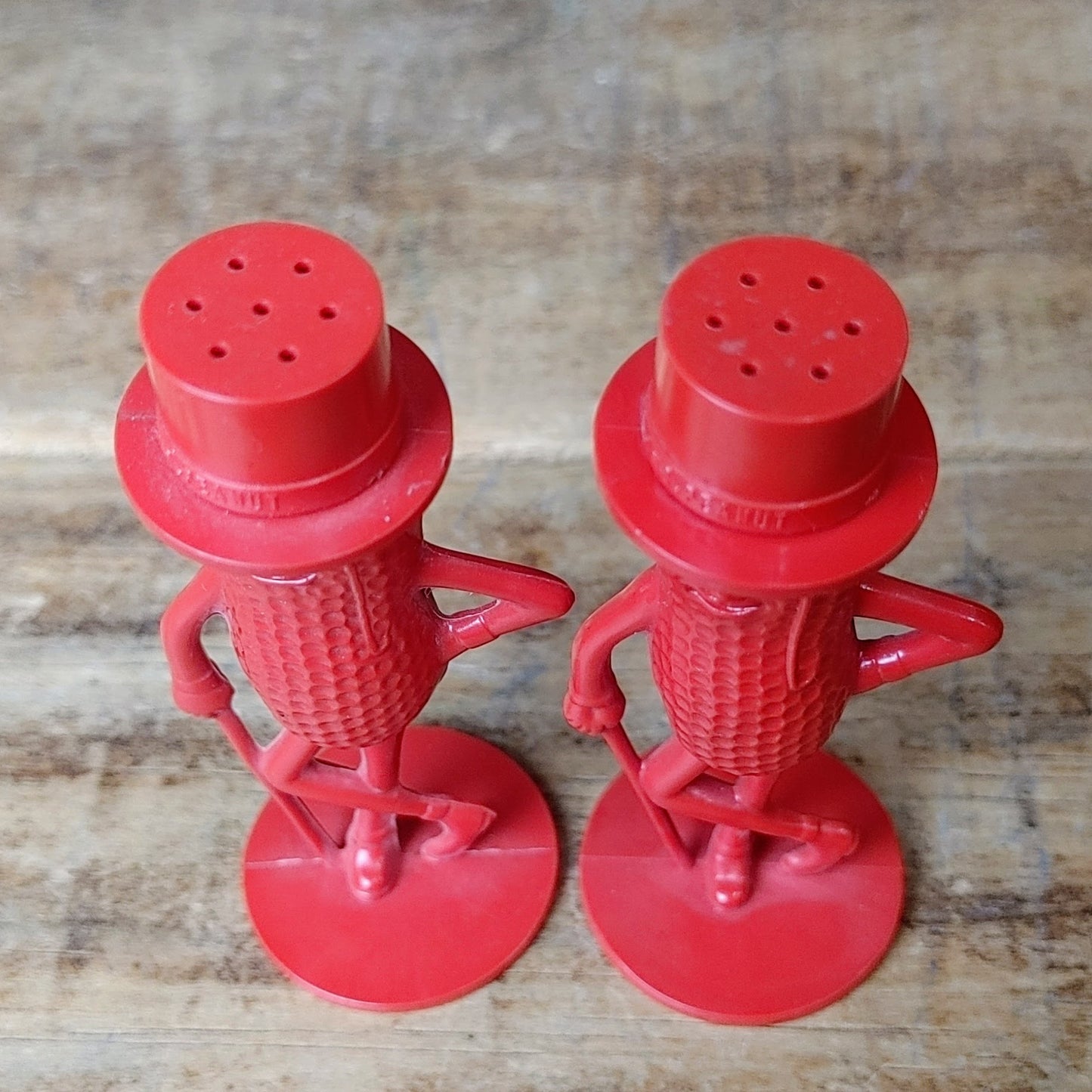 50~60's Mr.Peanut Salt & Pepper RED