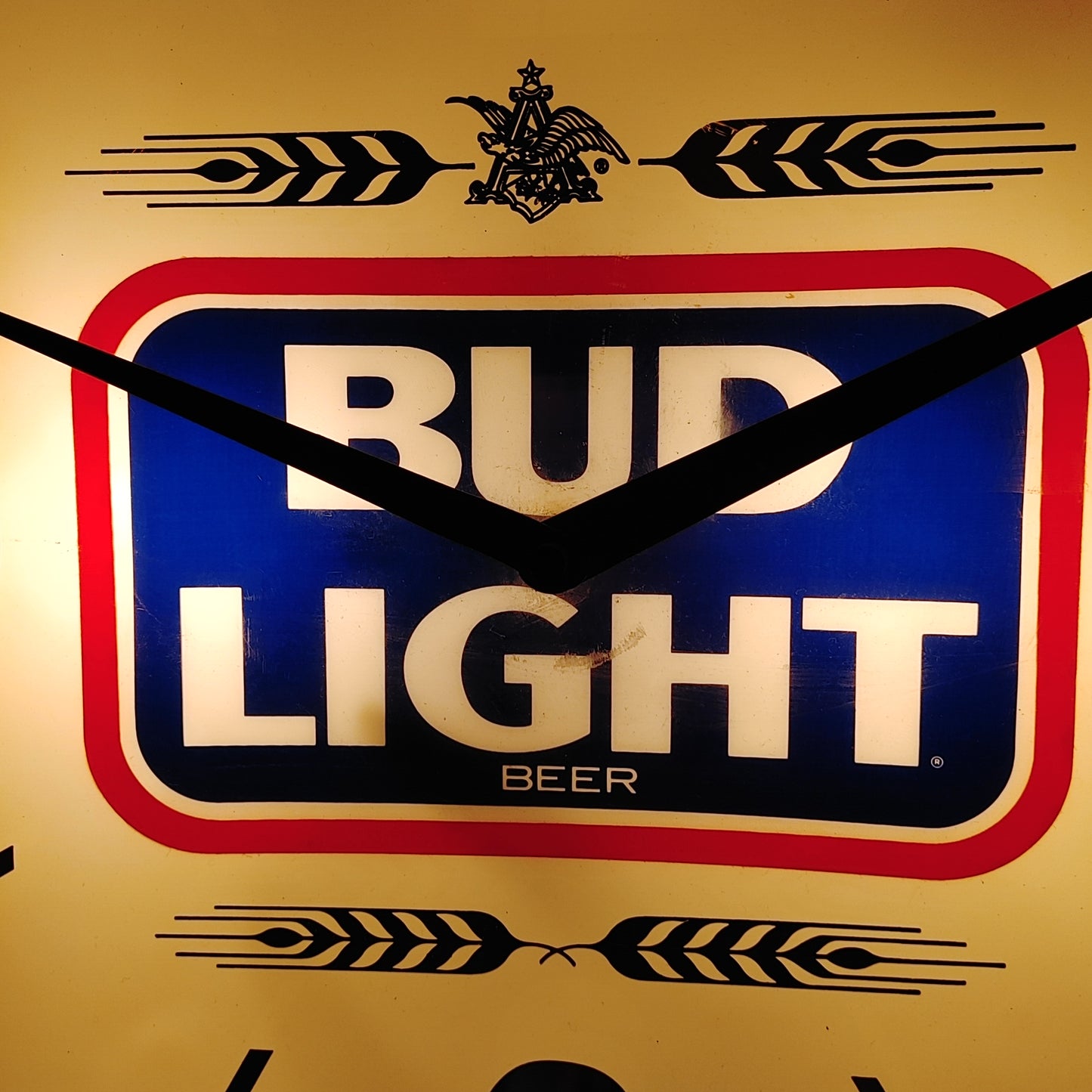 Bud Light electric wall clock ライトサイン